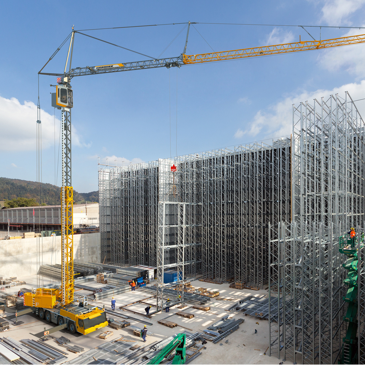 Grúa de construcción móvil